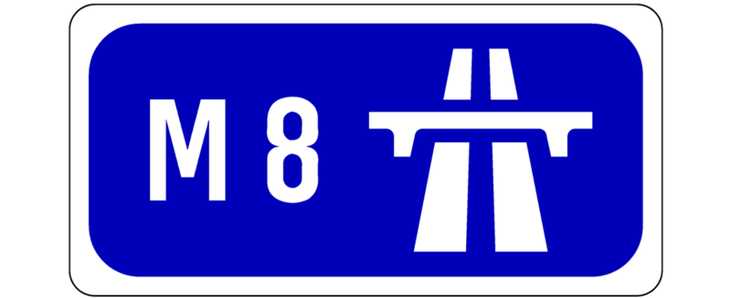 M8 Motorway Logo